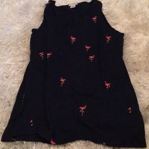 J Crew flamingo tank